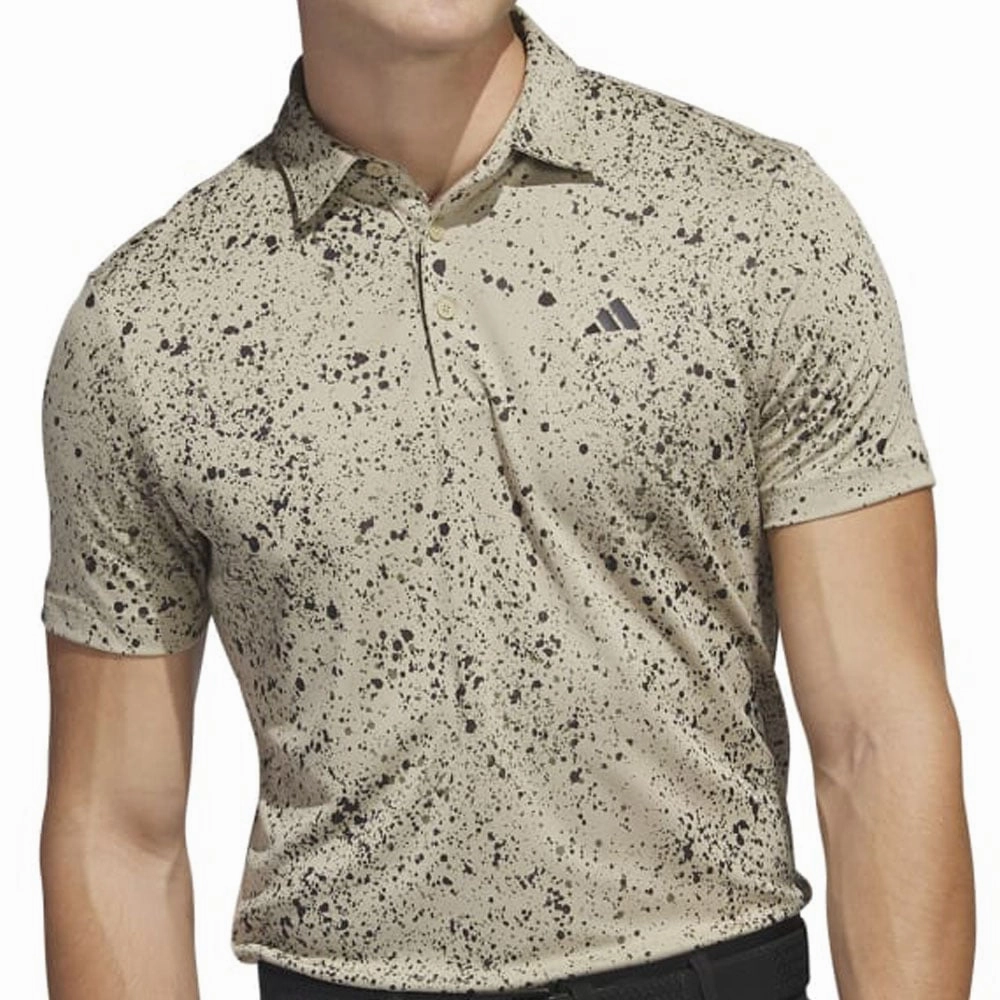 Effortless Daywear Wool combination adidas Jacquard Polo Shirt - Hemp/Black/Olive Strata