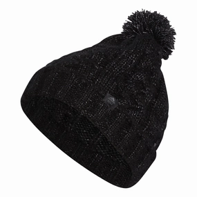 Lightweight Option adidas Ladies PomPom Beanie - Black