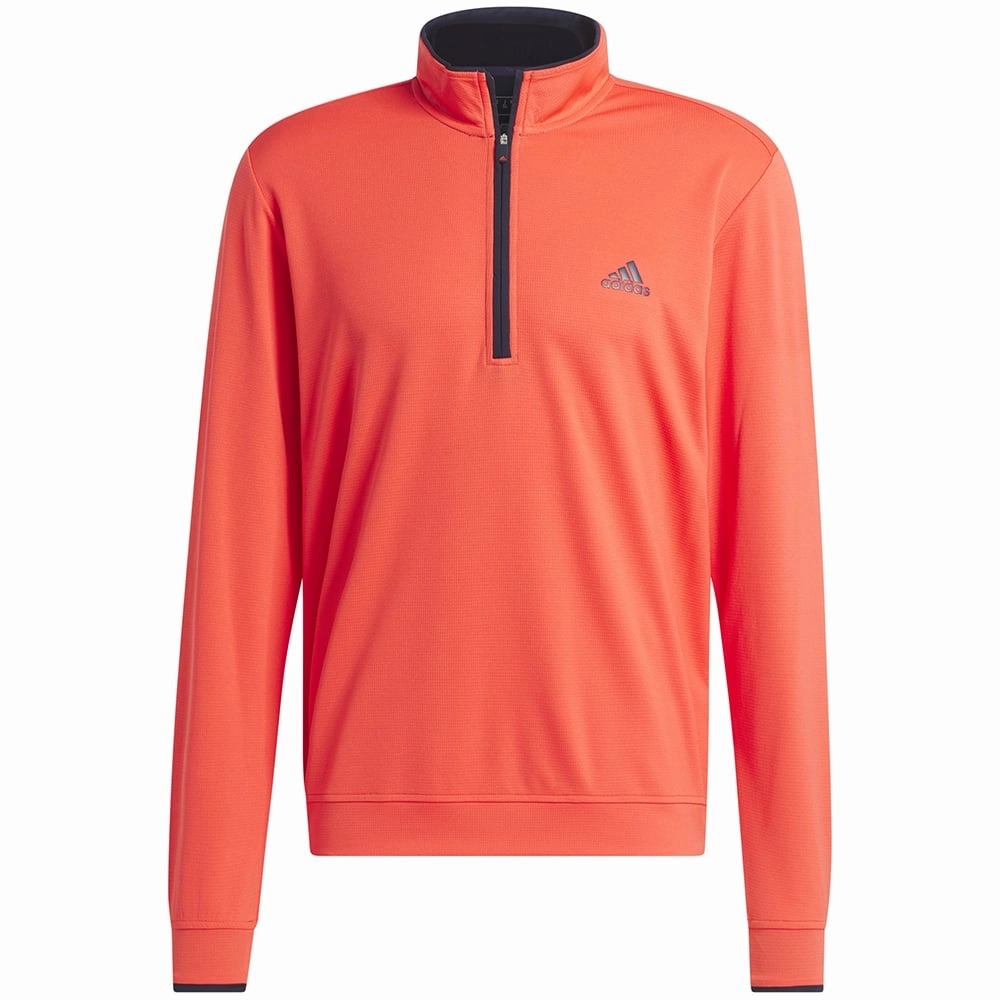 right for spring adidas Lightweight 1/4 Zip Pullover - Bright Red