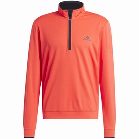 right for spring adidas Lightweight 1/4 Zip Pullover - Bright Red