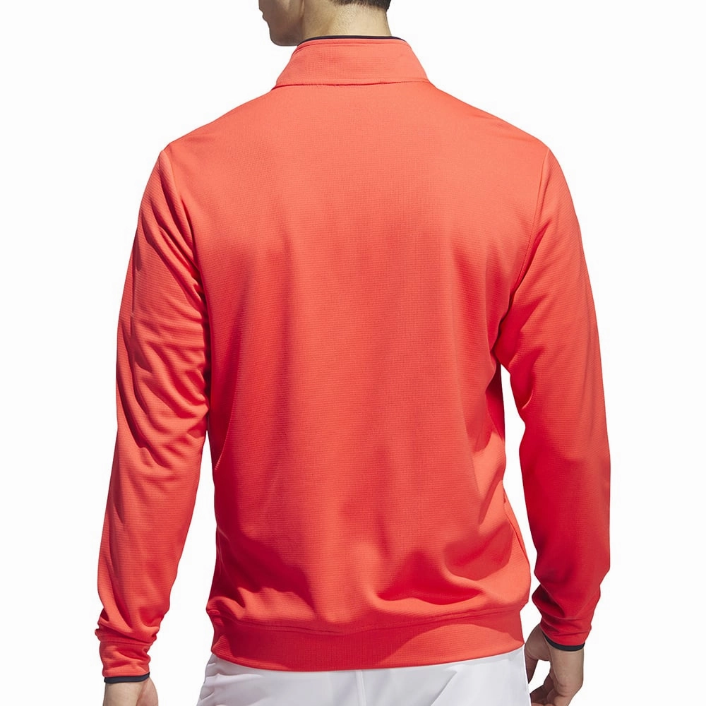 Relaxed Essentials adidas Lightweight 1/4 Zip Pullover - Bright Red
