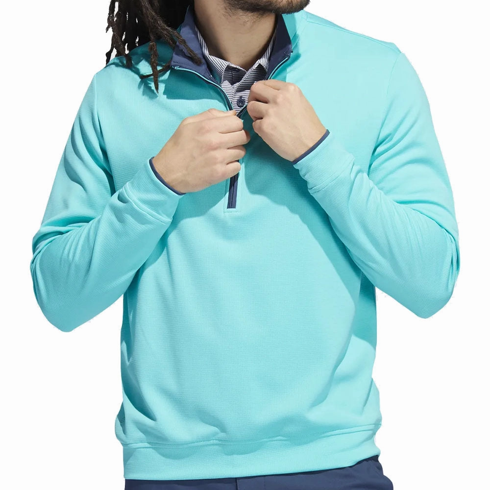 product graduation pride windproof adidas Lightweight 1/4 Zip Pullover - Semi Mint Rush/Crew Navy