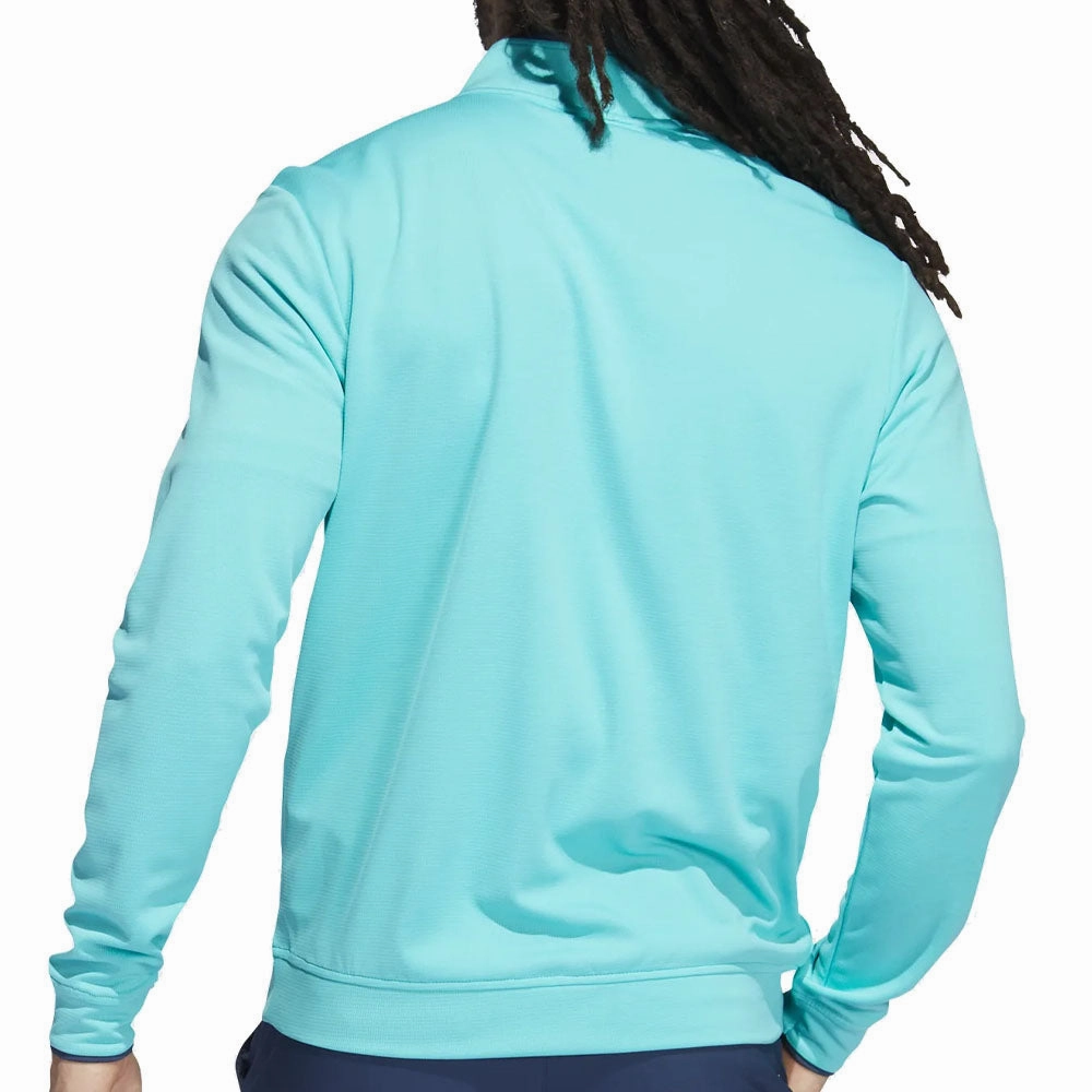 Layered Fashion adidas Lightweight 1/4 Zip Pullover - Semi Mint Rush/Crew Navy
