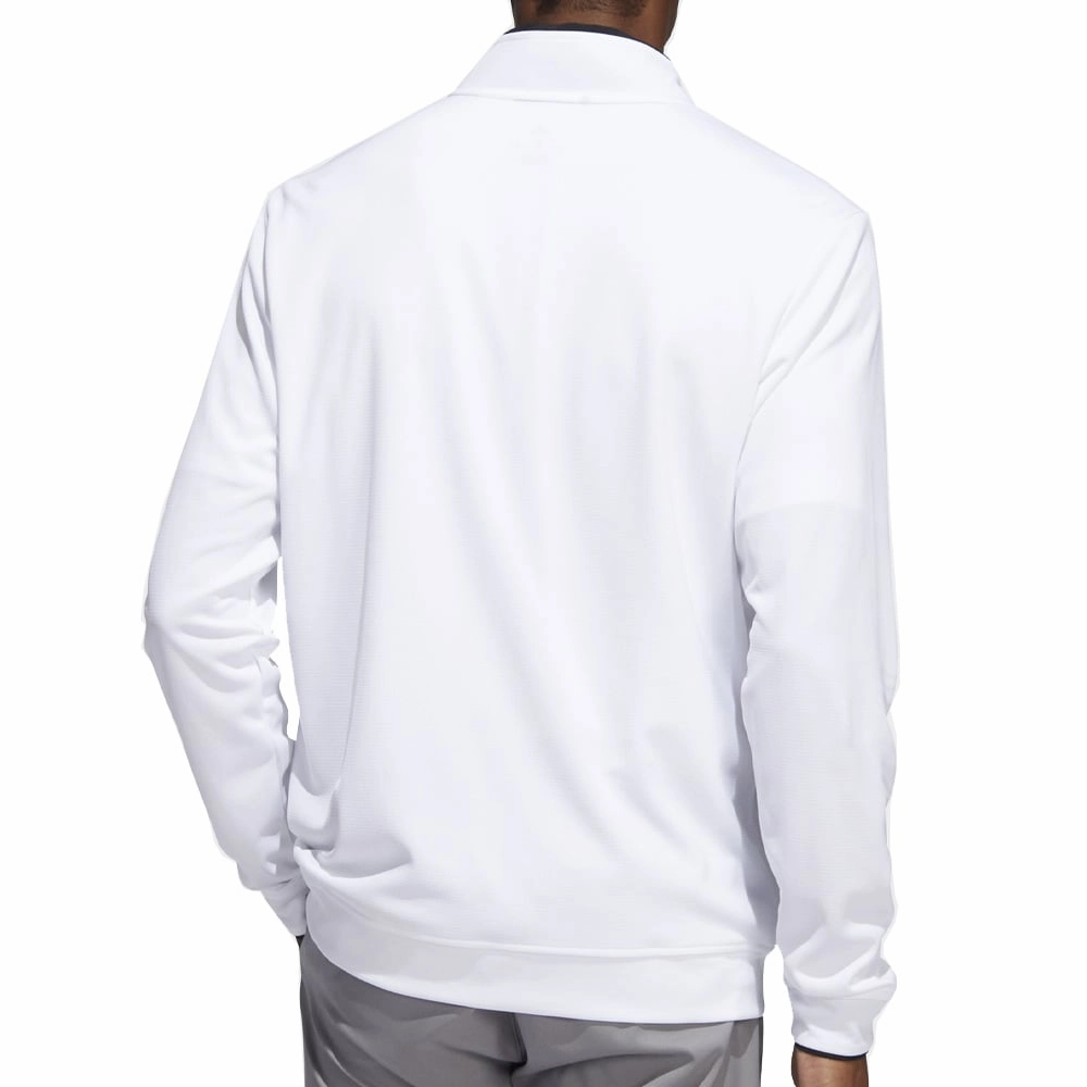 Timeless Comfort Fat adidas Lightweight 1/4 Zip Pullover - White