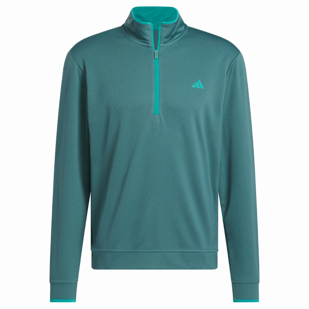 adidas Lightweight Half-Zip Top - Preloved Teal goes with jeans