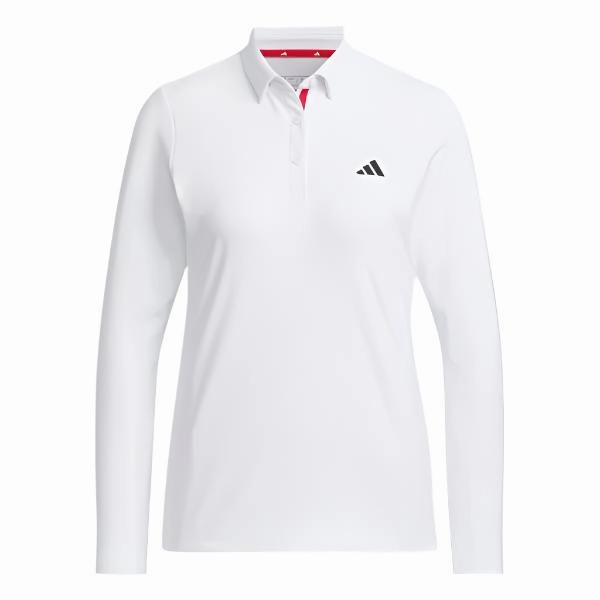 UV Protection Blend adidas Long Sleeve Womens Polo