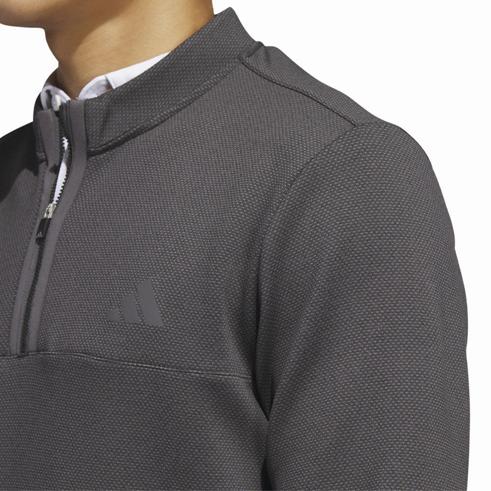 adidas Microdot 1/4 Zip Pullover - Black/White Essential Relaxed product fair trade