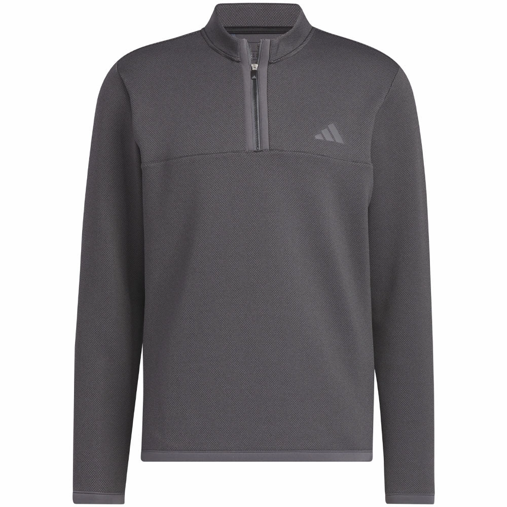 adidas Microdot 1/4 Zip Pullover - Black/White Daily Sporty City Cool