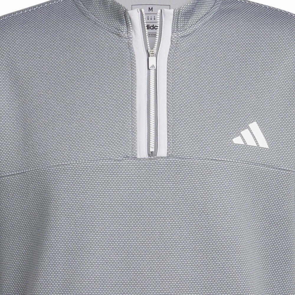 Neutral Colors product group cohesion adidas Microdot 1/4 Zip Pullover  - White/Grey Three