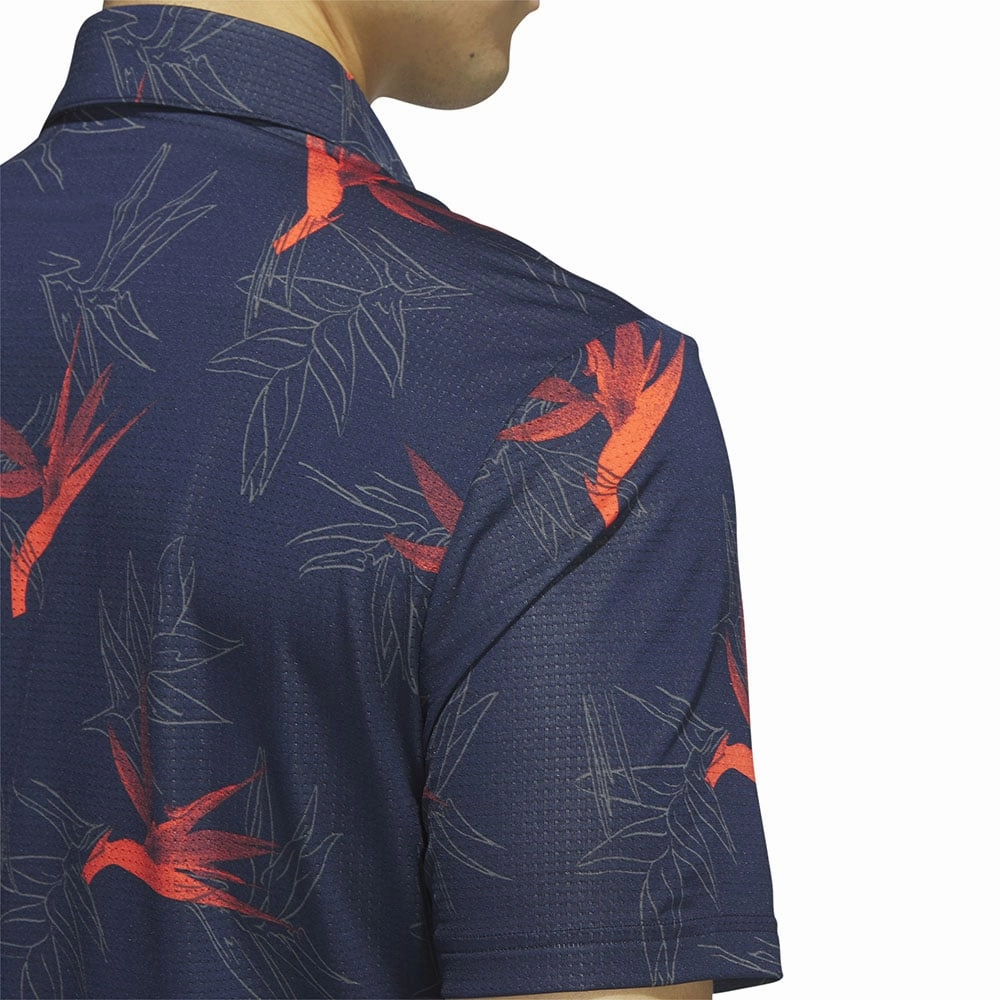 adidas Oasis Mesh Polo Shirt - Collegiate Navy Retro Breathable Mesh Panels