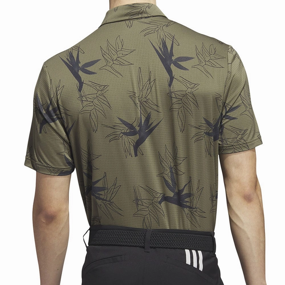 Effortless Comfort Wear adidas Oasis Mesh Polo Shirt - Olive Strata