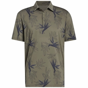 Perfect for Layering adidas Oasis Mesh Polo Shirt - Olive Strata