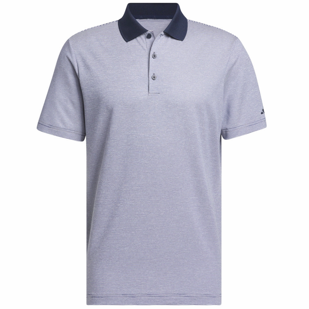 On-the-Go Comfort adidas Ottoman Polo Shirt - White/Collegiate Navy