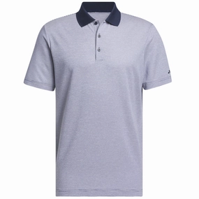 On-the-Go Comfort adidas Ottoman Polo Shirt - White/Collegiate Navy