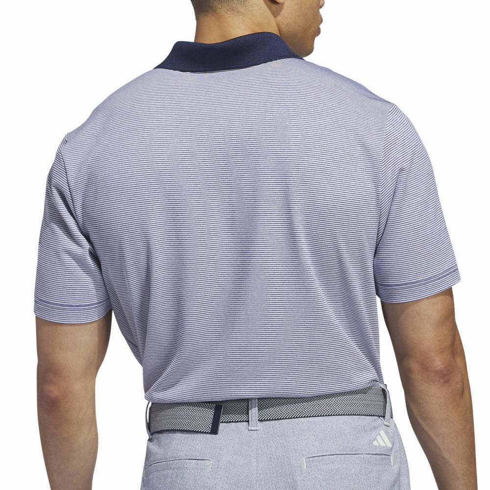 adidas Ottoman Polo Shirt - White/Collegiate Navy Soft Brushed Finish