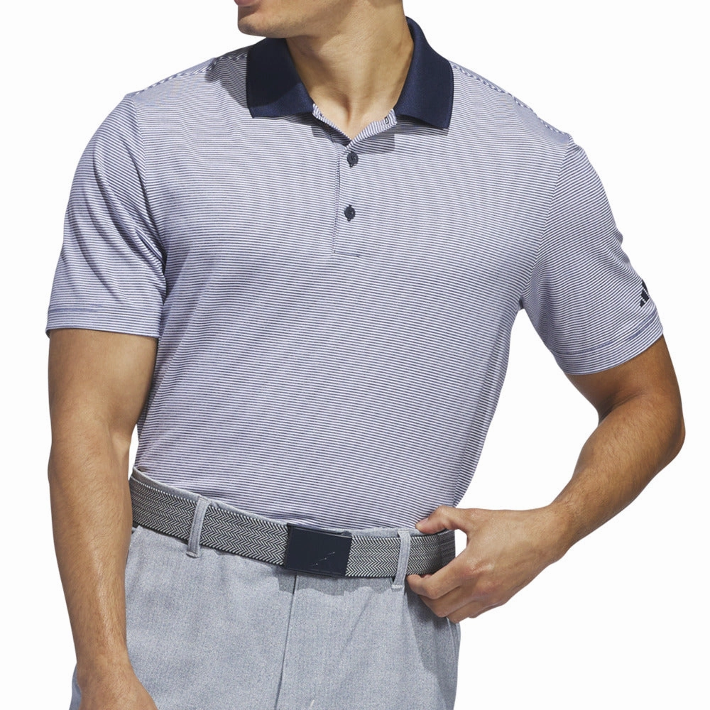 adidas Ottoman Polo Shirt - White/Collegiate Navy Cozy Layers