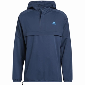 Breathable Design adidas Parka 1/2 Zip Pullover - Crew Navy