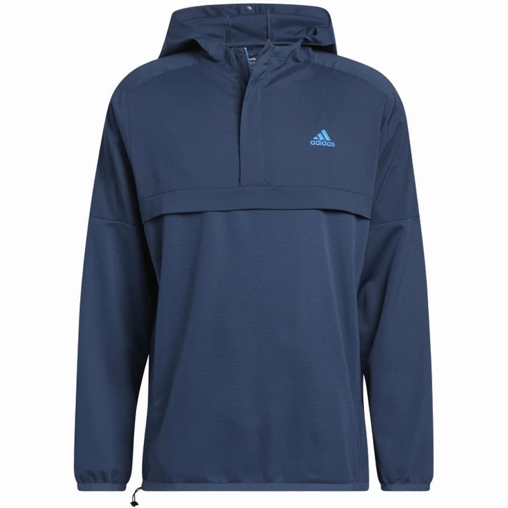 Breathable Design adidas Parka 1/2 Zip Pullover - Crew Navy