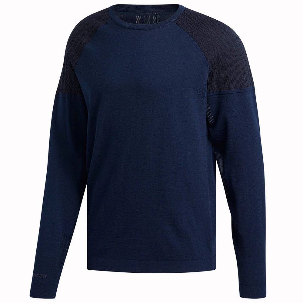 Breathable fabric Basic Wear adidas Primeknit Crew Sweatshirt - Collegiate Navy