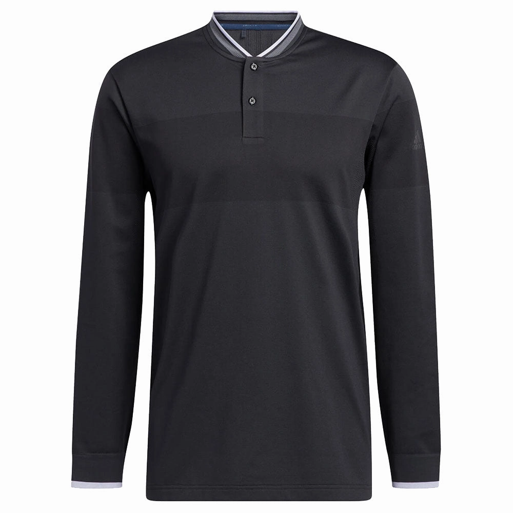 Breathable Cotton Fabric adidas Primeknit Long Sleeve Shirt - Carbon/Black