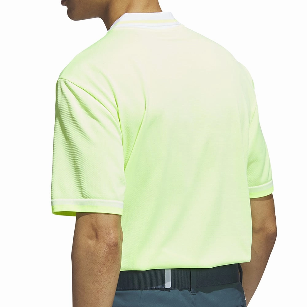 Everyday apparel Comfort and style adidas Primeknit Polo Shirt - White/Lucid Lemon
