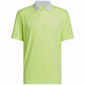 discount offer adidas Primeknit Polo Shirt - White/Lucid Lemon