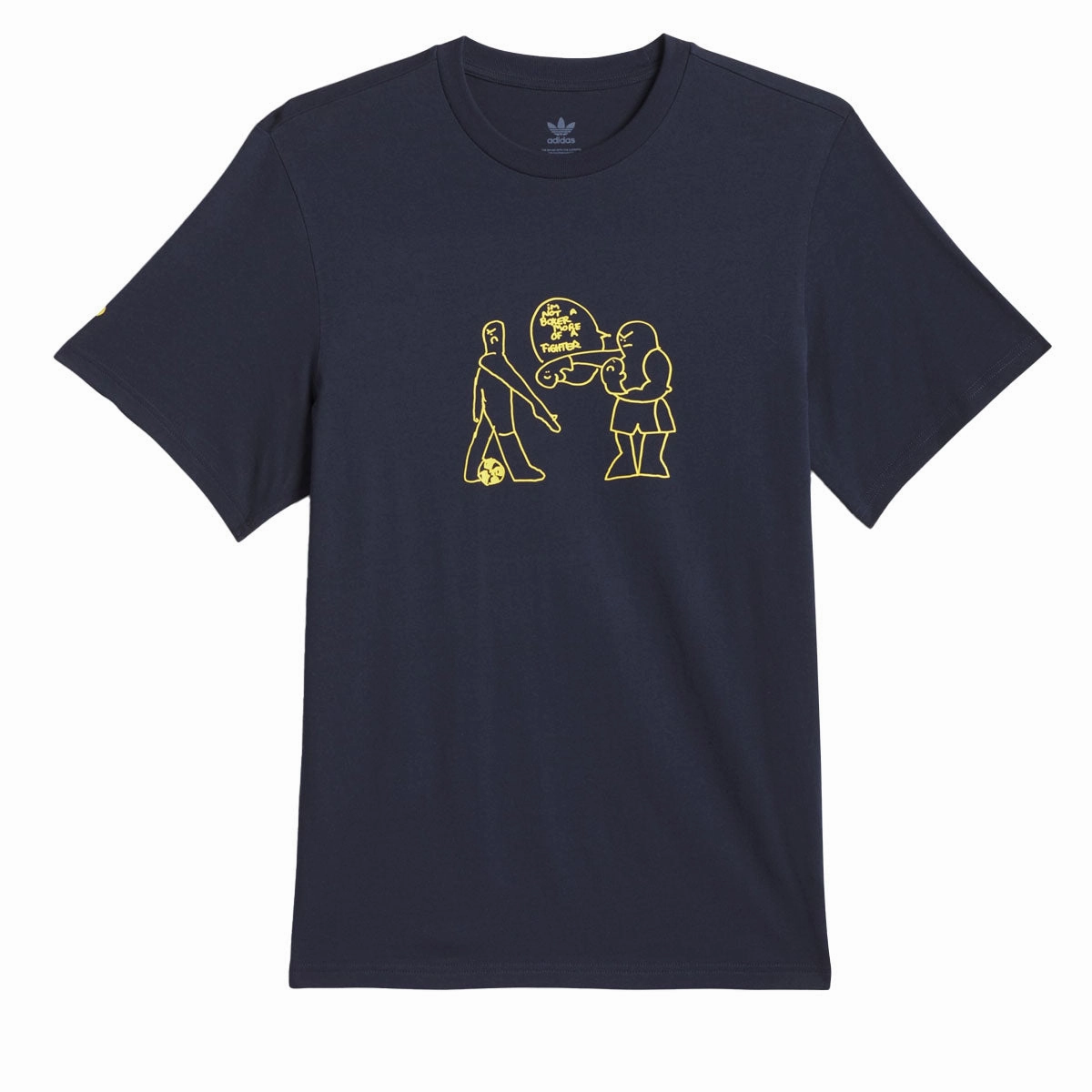 yoga clothing Boat Neck Adidas Shmoo G 1 T-Shirt - Legend Ink