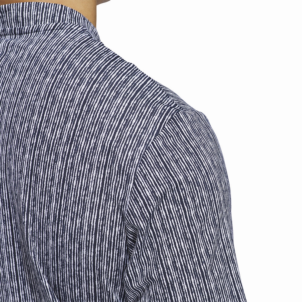 Trendy Apparel adidas Sport Stripe Polo Shirt - Collegiate Navy/White