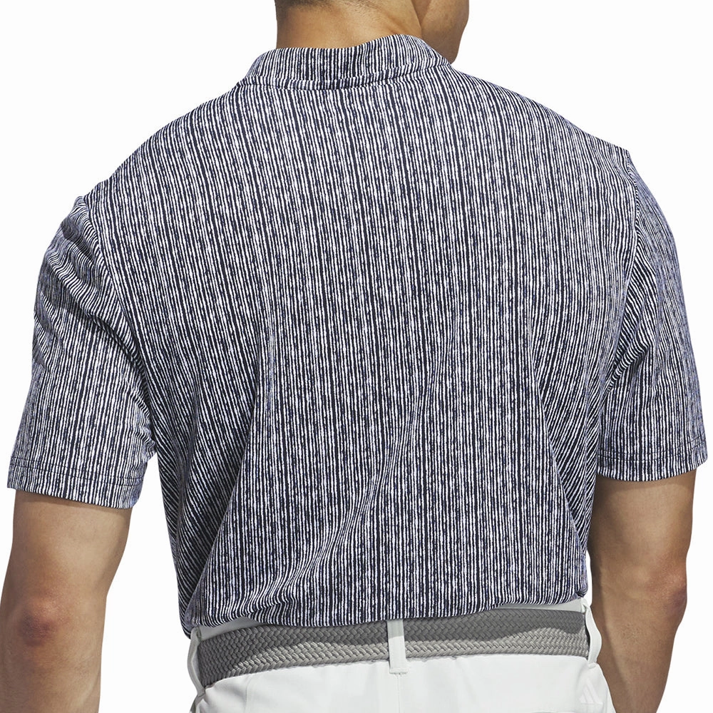 adidas Sport Stripe Polo Shirt - Collegiate Navy/White Daily Outfit Comfortable
