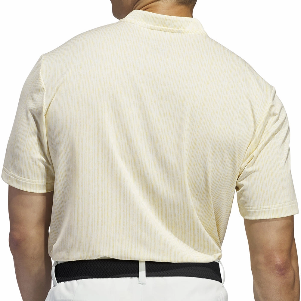 Fashionable Timeless Layering adidas Sport Stripe Polo Shirt - Ivory/Semi Spark
