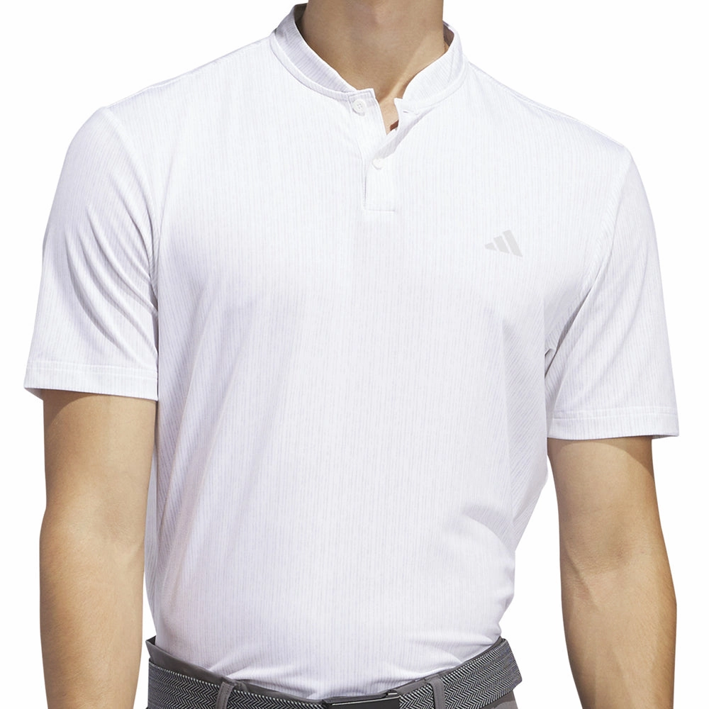 Halloween Cozy Design adidas Sport Stripe Polo Shirt - White/Grey Two