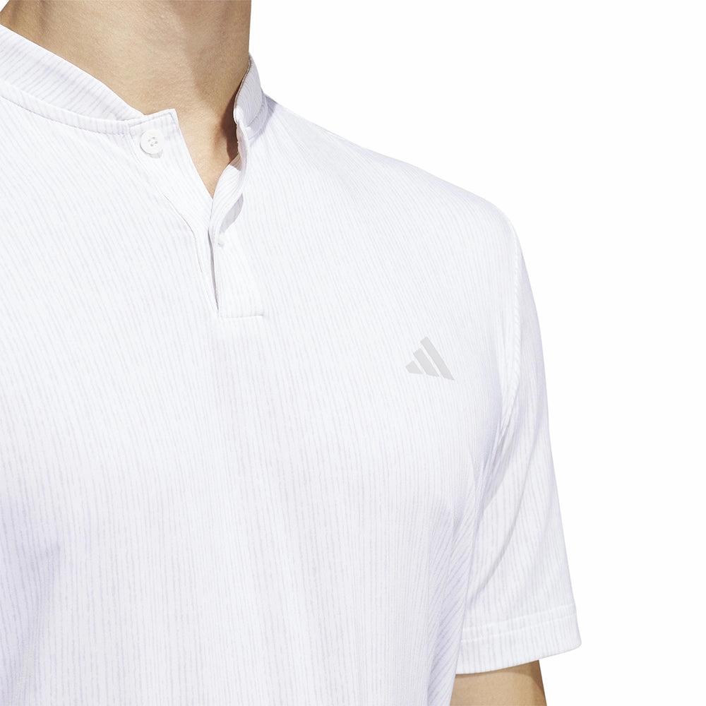 Seasonal Comfort Style Easy-to-Match adidas Sport Stripe Polo Shirt - White/Grey Two