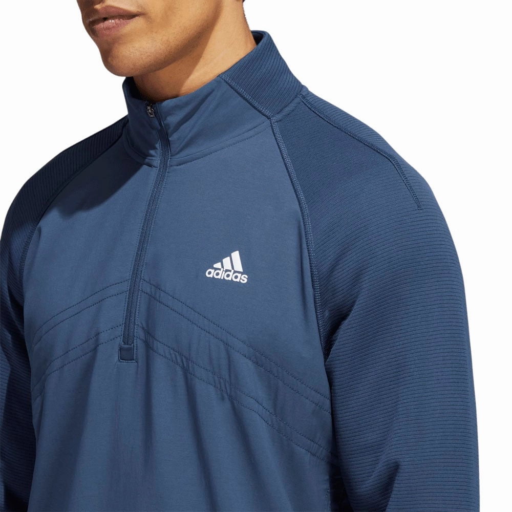 adidas Statement 1/4 Zip Pullover - Crew Navy Functional Wear uncollared