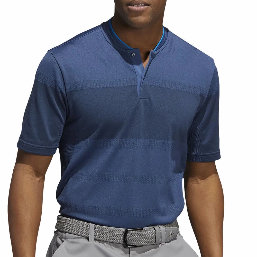 adidas Statement Seamless Polo Shirt - Night Marine/Night Navy Reinforced Shoulder ZeroWaste Production