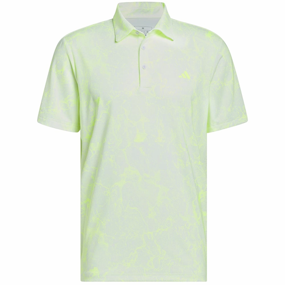 Fade Resistant Dye Organic Cotton adidas Sun Energy Polo Shirt - White Green