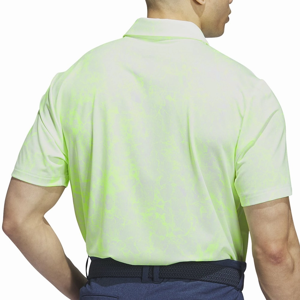adidas Sun Energy Polo Shirt - White Green Relax Outfit Comfy and Versatile