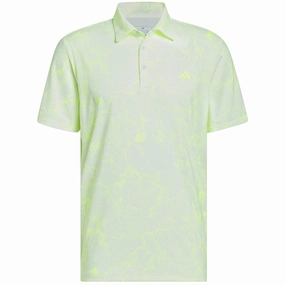 Fade Resistant Dye Organic Cotton adidas Sun Energy Polo Shirt - White Green