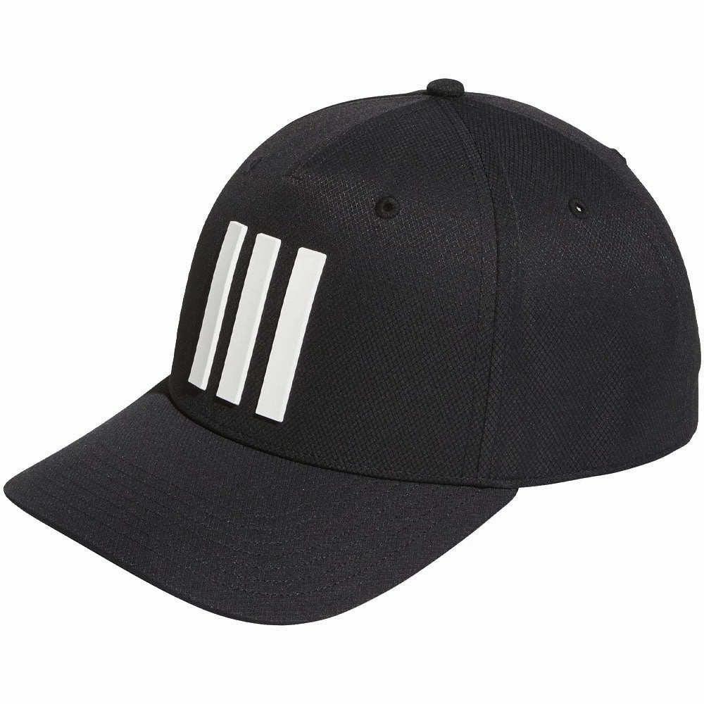 Understated Charm Sun Protection adidas Tour 3 Stripe Cap - Black/White