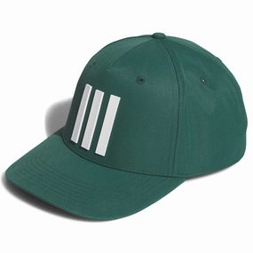 adidas Tour 3 Stripes Cap - Collegiate Green Workwear Fit Earthy Hues