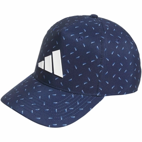 adidas Tour Print Snapback Cap - Collegiate Navy Solid shade Beach Day Style