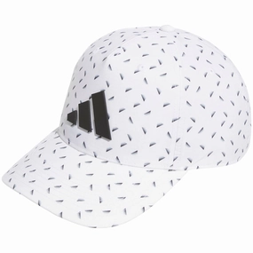 adidas Tour Print Snapback Cap - White Park Adventure Lightweight Comfort