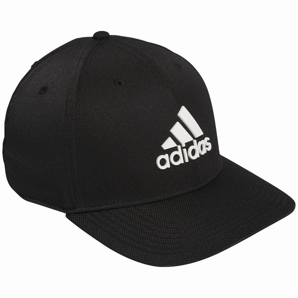 adidas Tour Snapback Cap - Black Essential Piece Breathable mesh