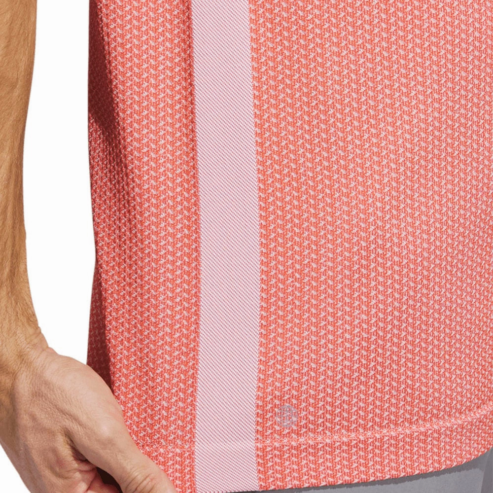 Timeless Must-Have Active Style adidas Tour Textured Primeknit Polo Shirt - Preloved Red/White