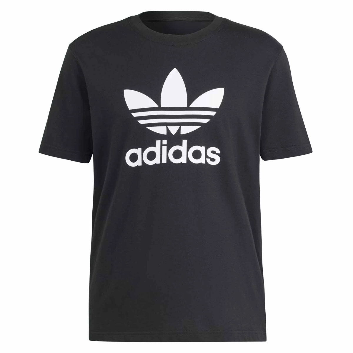Comfy Fit Layer Anti Static Finish Adidas Trefoil T-Shirt - Black