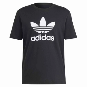 Comfy Fit Layer Anti Static Finish Adidas Trefoil T-Shirt - Black