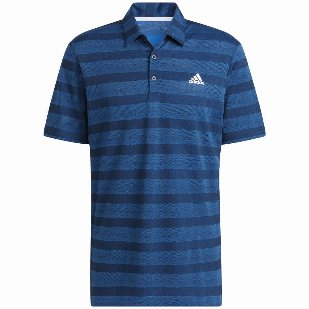 Modern innovation adidas Two Colour Stripe Primegreen Polo Shirt - Crew Navy/Blue Rush