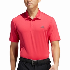 adidas Ultimate365 2.0 Solid Polo Shirt - Power Pink/Black Ruffled edges