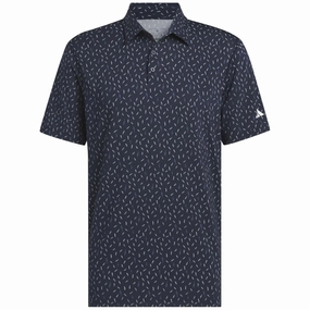 adidas Ultimate365 Allover Print Polo Shirt - Collegiate Navy Comfortable Casual Trendy Layering