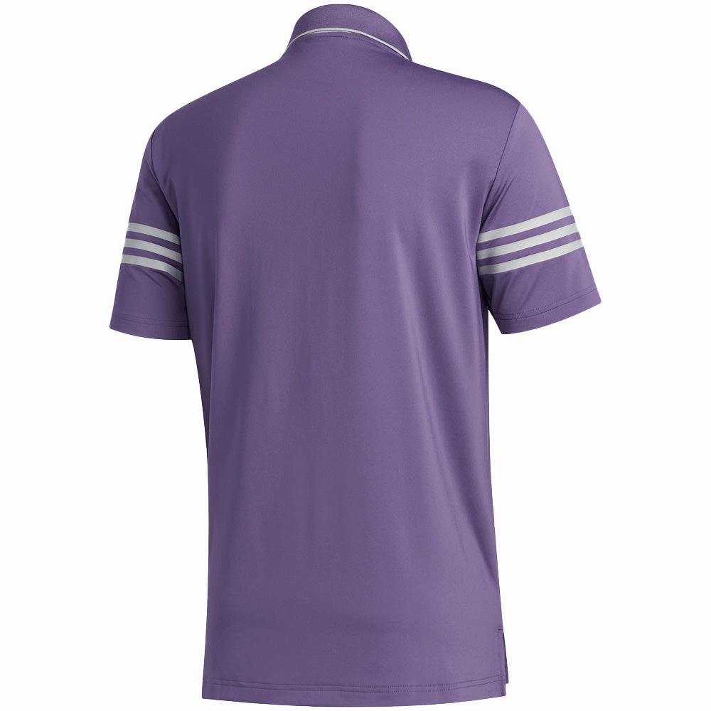 Short Sleeve Timeless Wear adidas Ultimate365 Blocked Polo Shirt - Purple/Grey Two