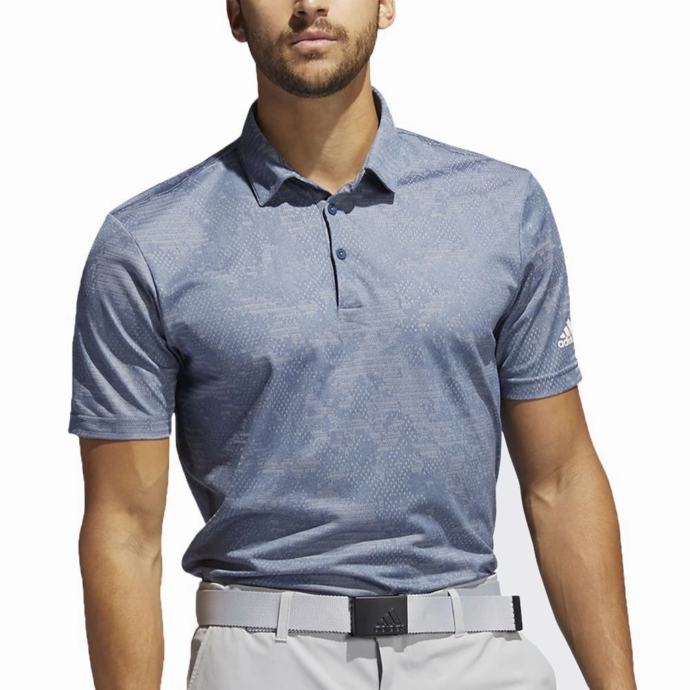 Perfect Comfort Wear adidas Ultimate365 Camo Polo - Crew Navy/Grey Two